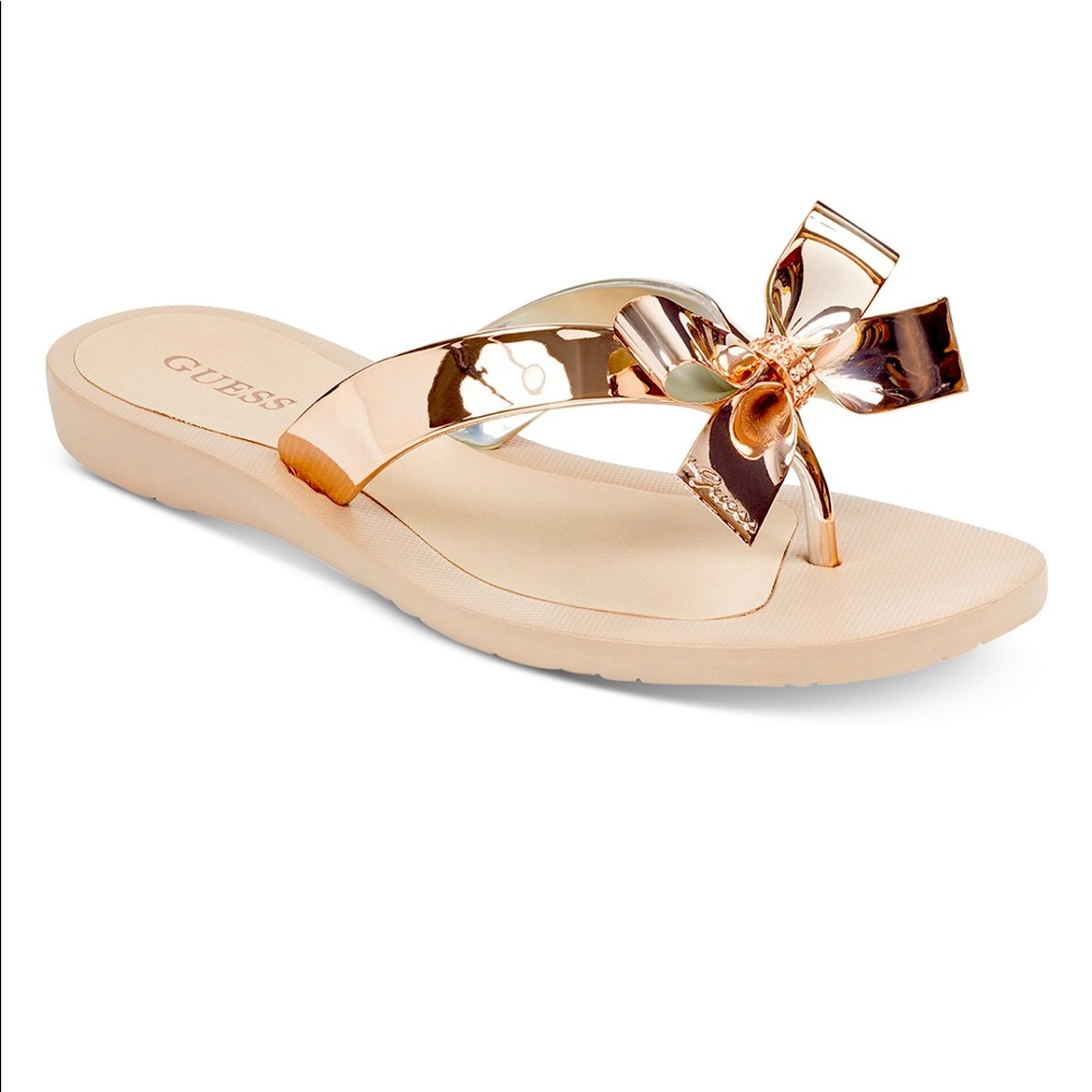 Brand new Guess tutu bow flip flops